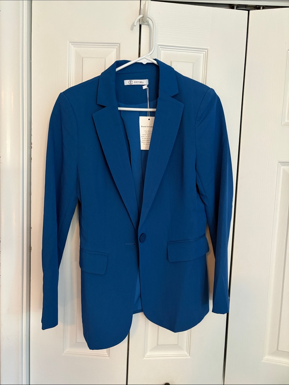 Cielo Blue Single-Button Blazer - Cielo Hill